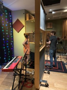 Melissa Wimbish in Wright Way recording studio